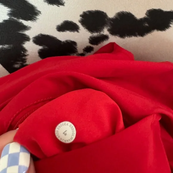 Lululemon Red Hooded Zip-Up Jacket